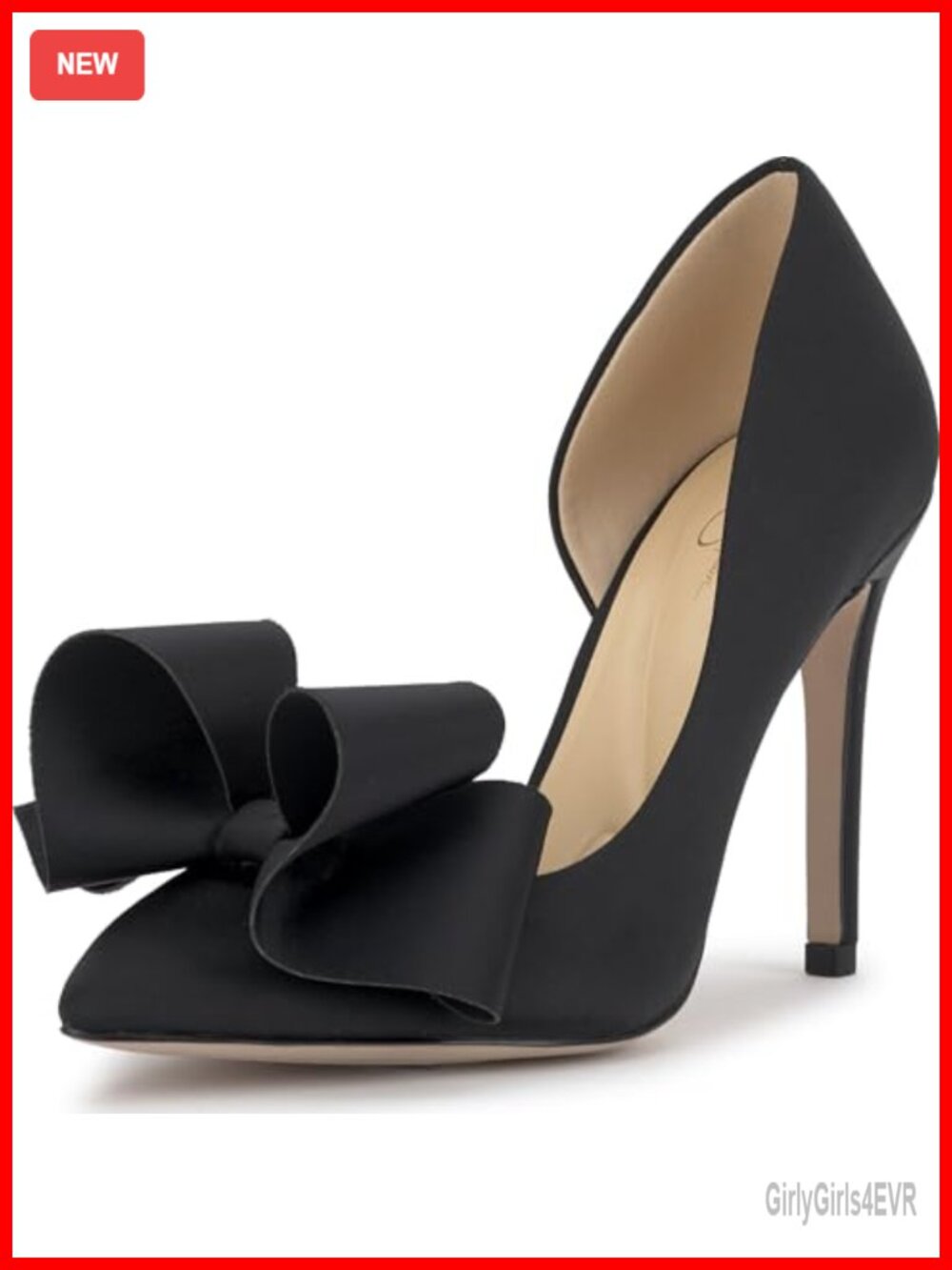 Satin Stiletto Heel Pointed Toe Pump Party Dress Shoe